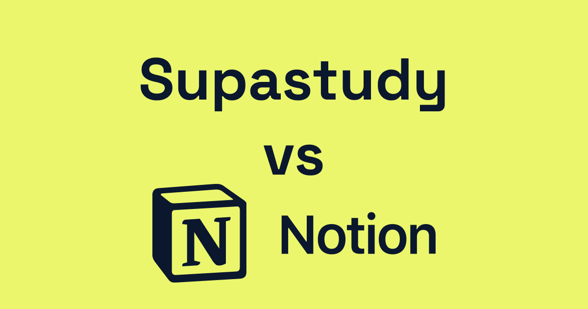 Supastudy vs Notion for University Exam Prep