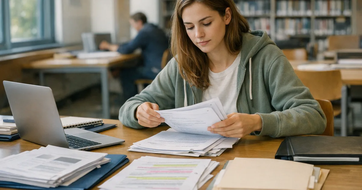 How to Organize Lecture Slides, PDFs, and Past Papers for One Exam